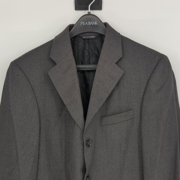 19930 Men's Banana Republic Modern Wool Blazer Gray size 38R preppy Business - Picture 3 of 10
